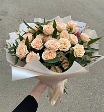 Букет Кремовые розы Латте в Усть-Донецком