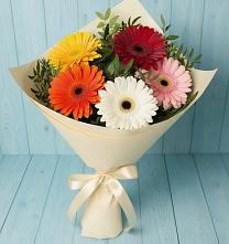 Букет цветов из:  Герберы #REPLACE_PRED# Усть-Донецком