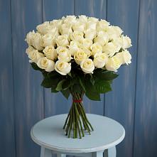 Букет 51 Белая роза Эдлесс Лав в Усть-Донецком