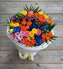 Букет цветов из:  Розы и Хризантемы в Усть-Донецком