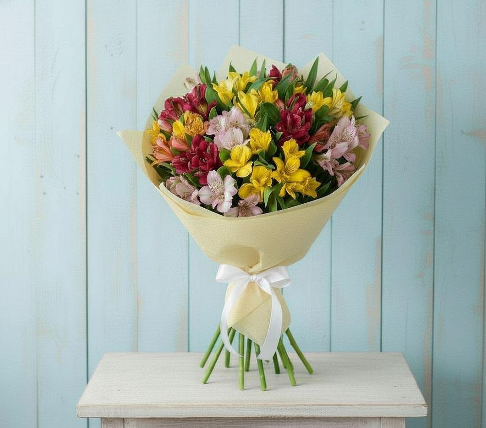 Букет цветов из: Альстромерии в Усть-Донецком
