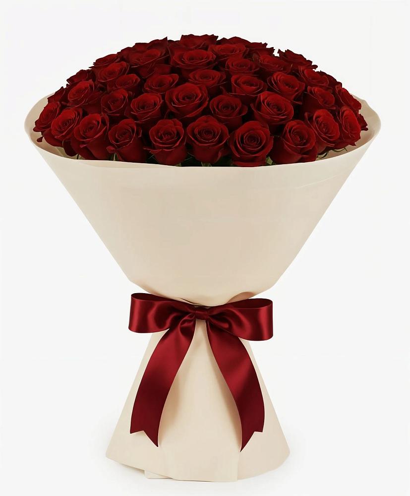 Букет 101 Бордовая роза Блэк Бакарра в Усть-Донецком